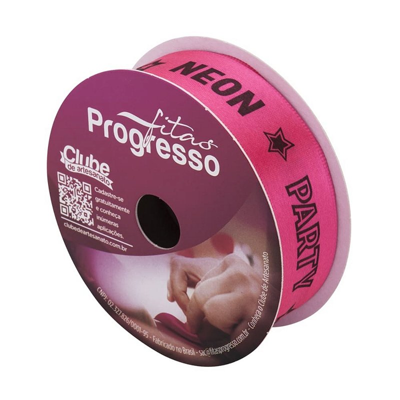 Fitas de Cetim e Gorgurão Decorativas 10 metros Progresso Natal Neon Brasil