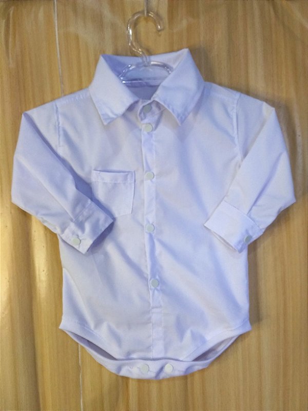 Body Camisa Jeans Manga Curta Little Nik Atelie Moda Bebe