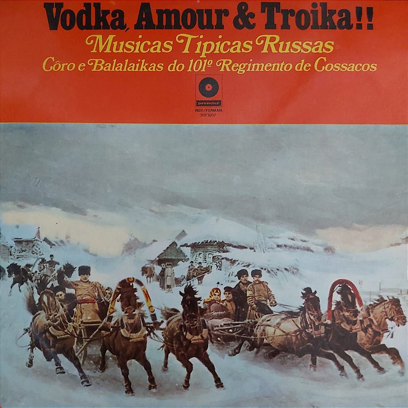 LP - Vodka, Amour & Troika!! Musicas Tipicas Russas (Vários
