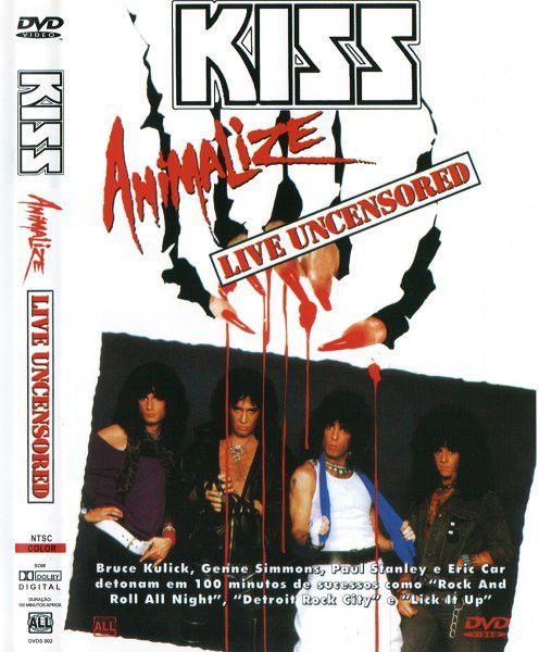 DVD - Kiss – Animalize Live Uncensored - Colecionadores Discos
