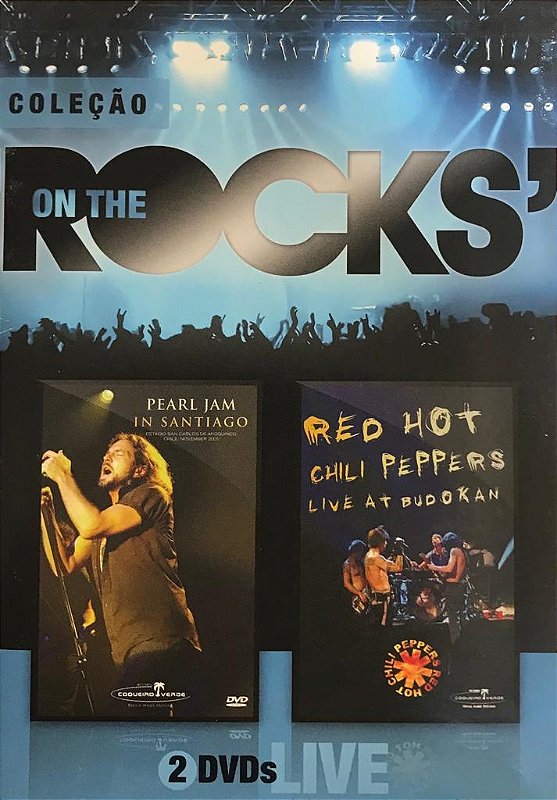 DVD COLEÇÃO ON TEH ROCK'S ( Pearl Jam – In Santiago / Red Hot