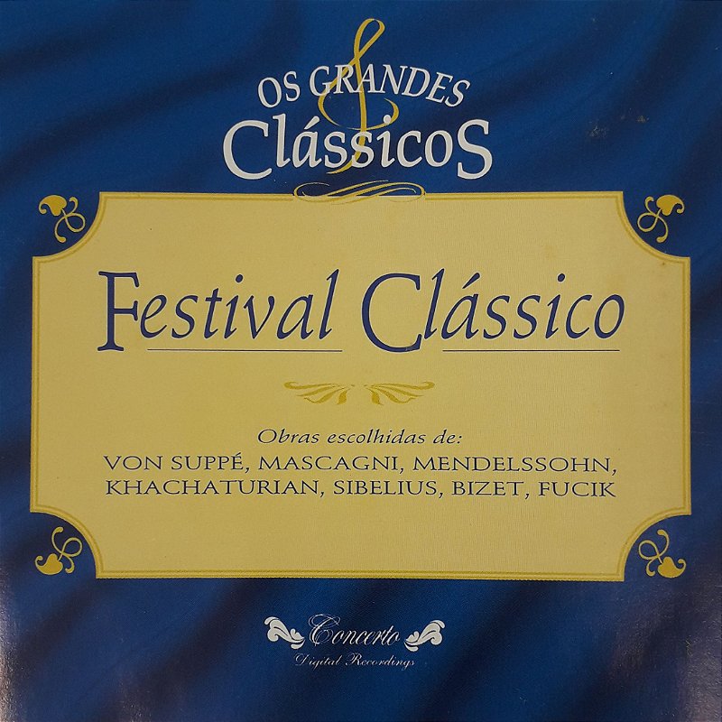 CD - Festival Clássico (Coleção Os Grandes Clássicos) (Vários