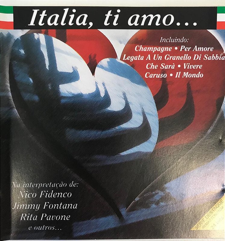 CD - Italia, Ti Amo (Vários Artistas) - Colecionadores Discos