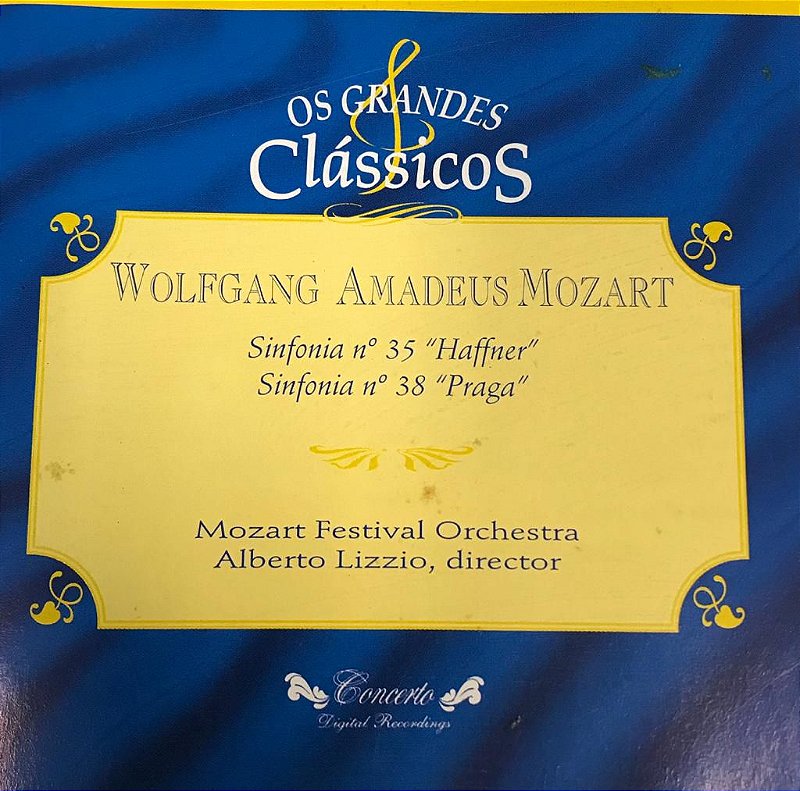 CD - Wolfgang Amadeus Mozart - Sinfonia N.35 