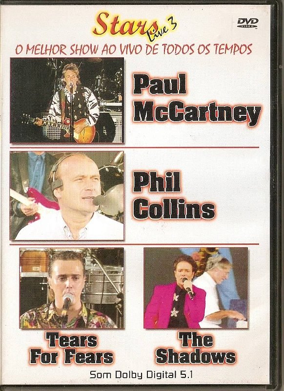 DVD - STARS LIVE 3 - Paul McCartney, Phil Collins, Tears For Fears