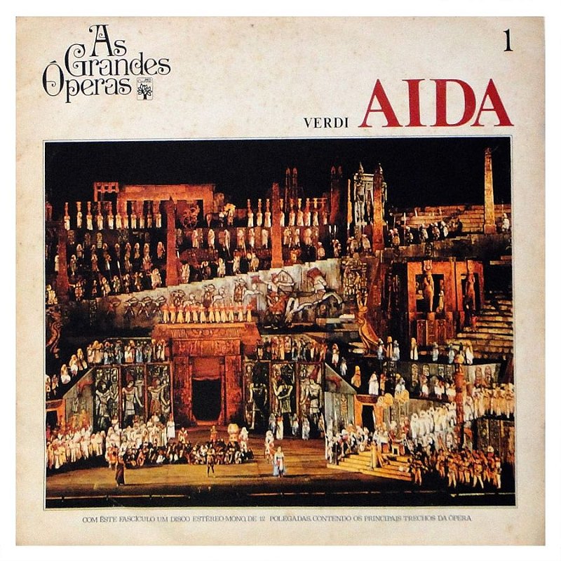 Lp - As Grandes Óperas - Verdi Aida ( Volume 1 ) - Colecionadores