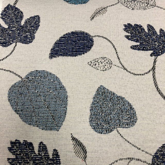 Tecido Para Sofa Jacquard Estampado Folhas Azul Evora 27 Viivatex Site De Tecidos Para Sofa Cortinas Papel De Parede E Moveis