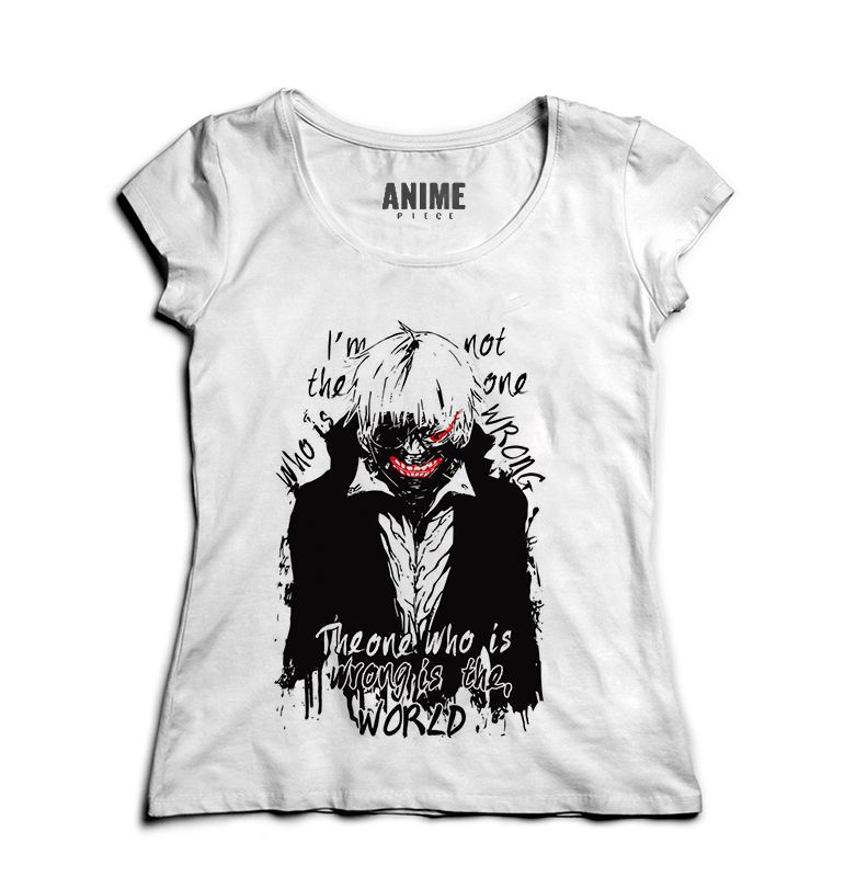 Camiseta Feminina Anime Tokyo Ghoul - Produtos Anime Otaku - Camisetas Anime - Presentes Anime ...