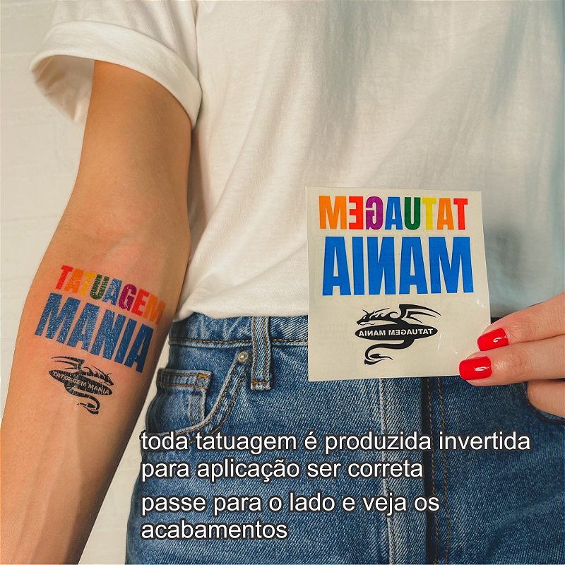 Tatuagem Personalizada X Cm Arte Com X Cm Ou X Cm Arte Com X Loja Tatuagem Mania