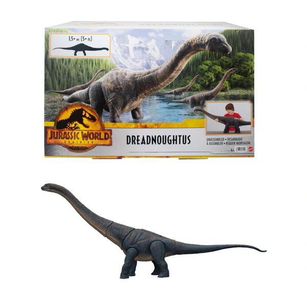 DREADNOUGHTUS COLOSSAL 150 CM MATTEL JURASSIC WORLD DINOSSAURO GIGANTE -  Dinoloja - A melhor loja de dinossauros de coleção do Brasil!