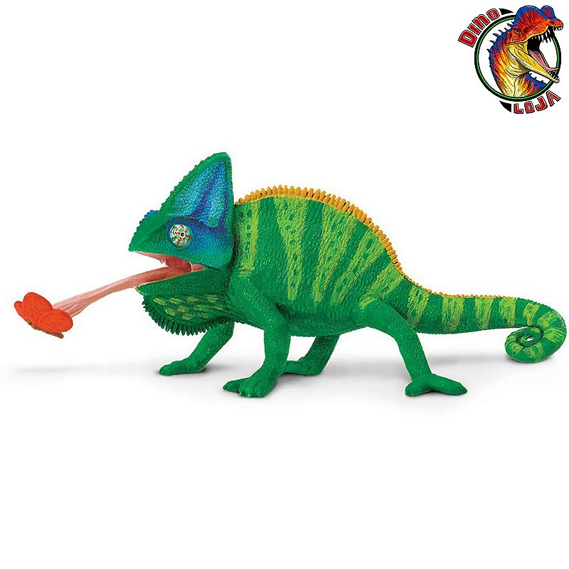 CAMALEÃO DO IÊMEN SAFARI LTD BRINQUEDO INCREDIBLE CREATURES MINIATURA ...