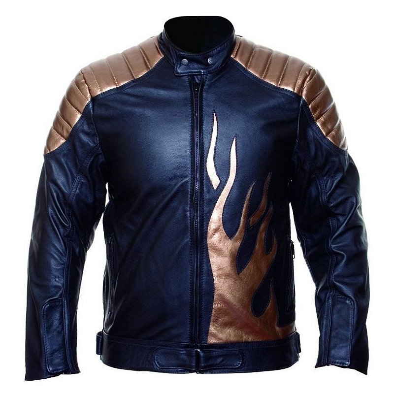 jaqueta masculina motoqueiro com proteção