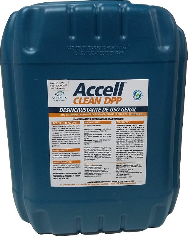 Accell® Clean Multiuso - 20 Litros - Verus Ambiental - Produtos de ...