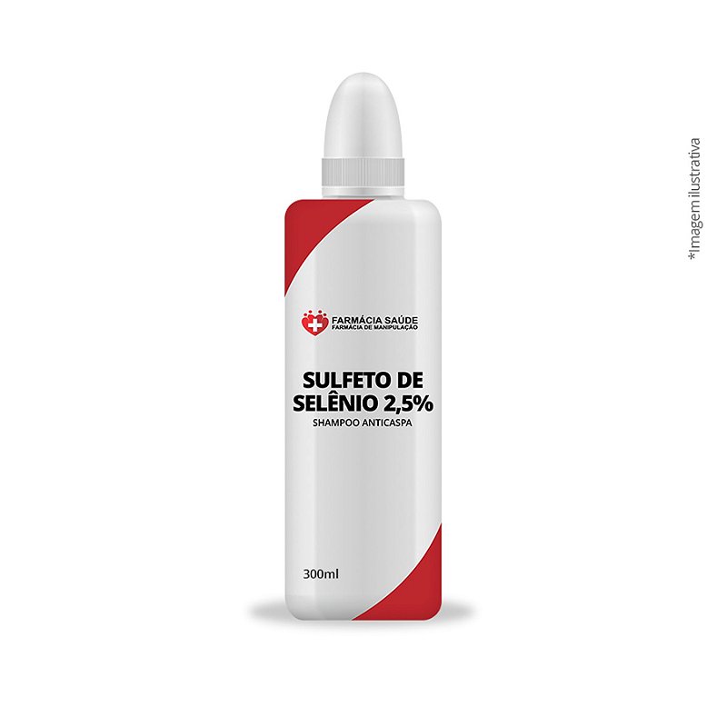 Shampoo Sulfeto de Selênio 2,5 300ml FarmáciaSaúde Farmácia de