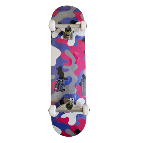 Skate Iniciante Wood Light 8.0" - Camuflagem Rosa