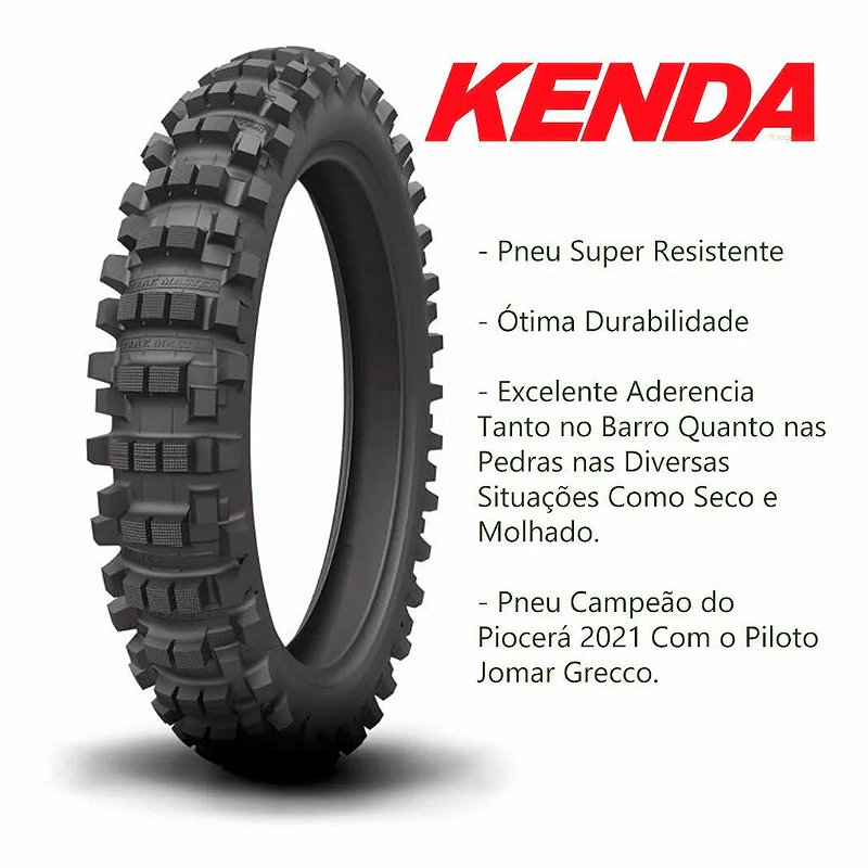 Pneu Kenda Traseiro 110/100-18 Trak Master K760 - Box 21 - Tudo em