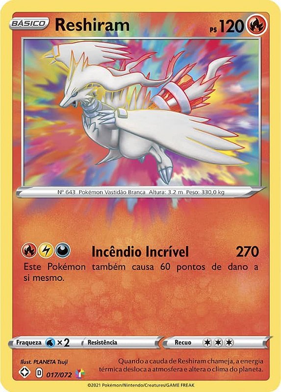 Reshiram-V (#172/195)  Magic: The Gathering: Cartas Avulsas, Produtos  Selados, e muito mais..