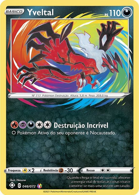 Yveltal (46/72) - Carta Avulsa Pokemon - Planeta Nerd-Geek