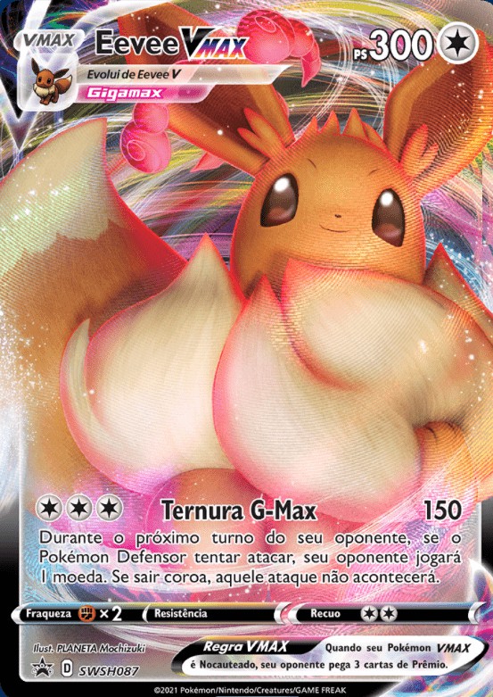 Eevee-VMAX (SWSH087) - Carta Avulsa Pokemon - Planeta Nerd-Geek