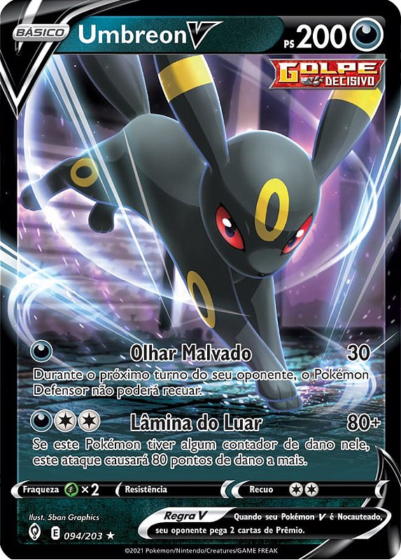 Umbreon-V (94/203) - Carta Avulsa Pokemon - Planeta Nerd-Geek