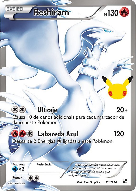 Carta Pokémon Lendário Zekrom Dragões Soberanos