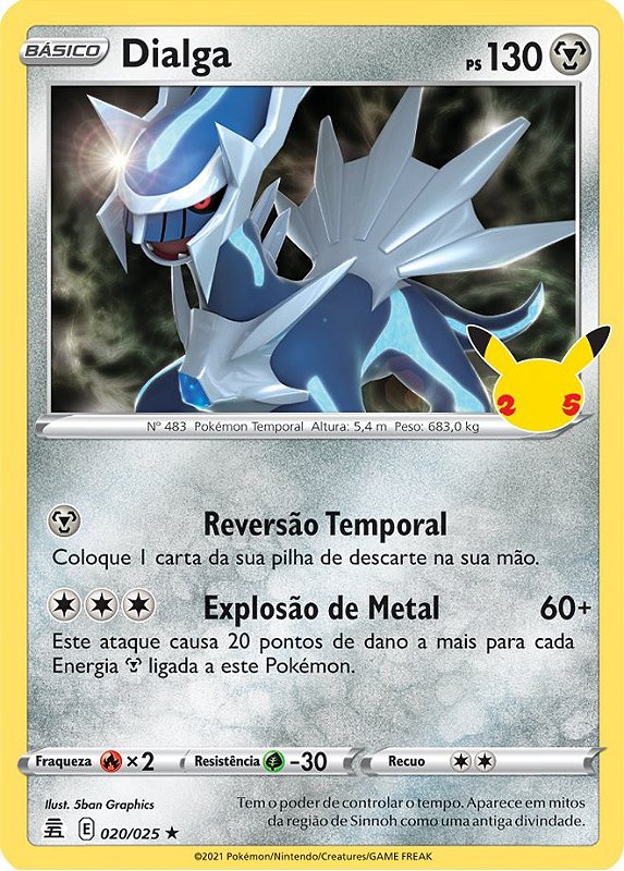 Carta Pokémon Lendário Palkia Lendas Luminescentes