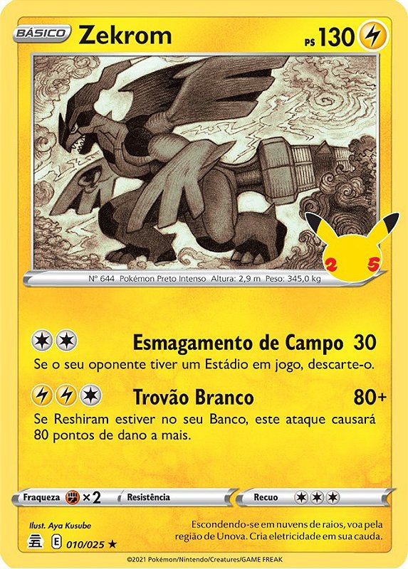Carta Pokémon Original Aliados Pikachu e Zekrom Gx em Português