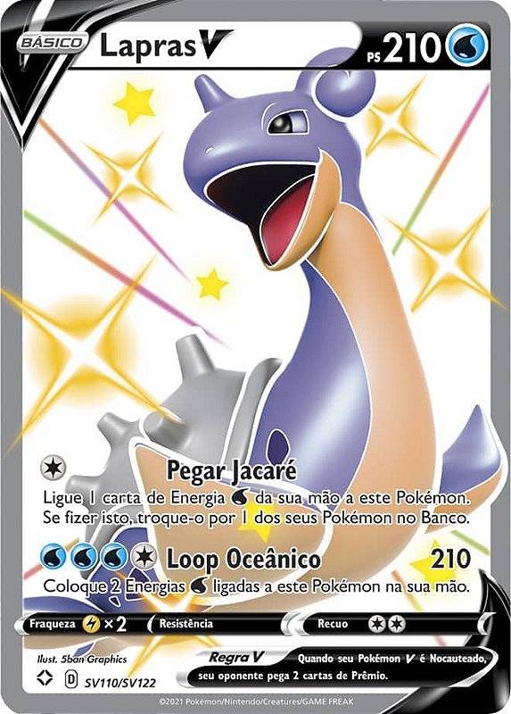 Card Pokémon Fã Clube Pokemon Full Art Original Copag