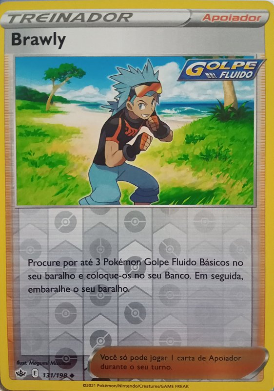brawly pokemon card Brawly Full Art Trainer Ultra Rare Chilling Reign 188/198, NM Pokemon main image 1