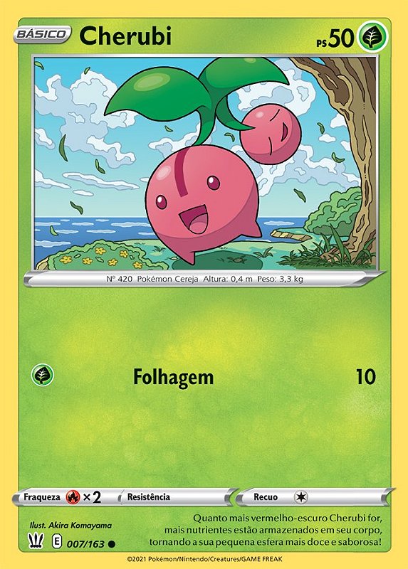 Carta Pokémon Singola CHERUBI 007/163 Dall'espansione STILE BATTLE (Battle Styles). Perfetta Per Collezionisti E Giocatori. Aggiungi Questo Simpatico Pokémon Alla Tua Collezione!