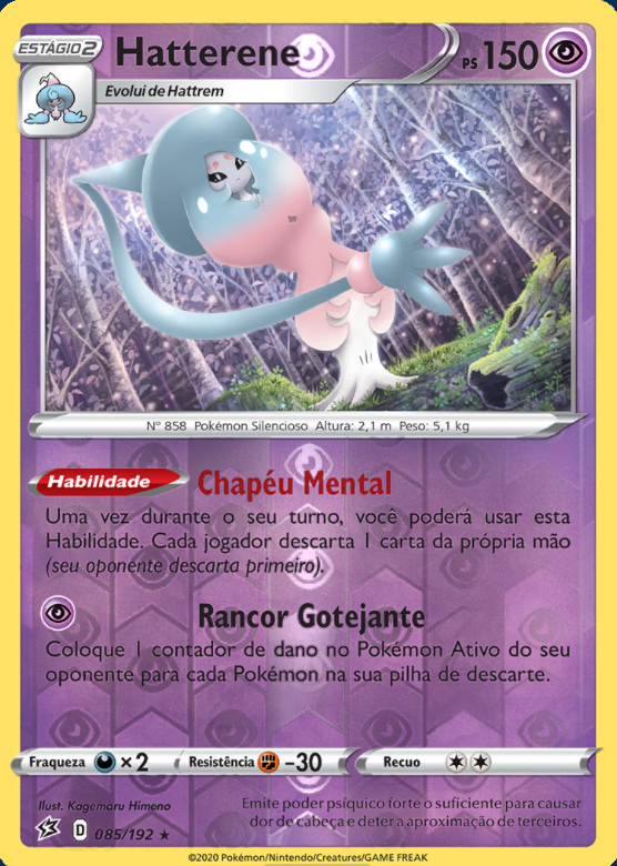 Cartas TCG Pokémon tipo psíquico