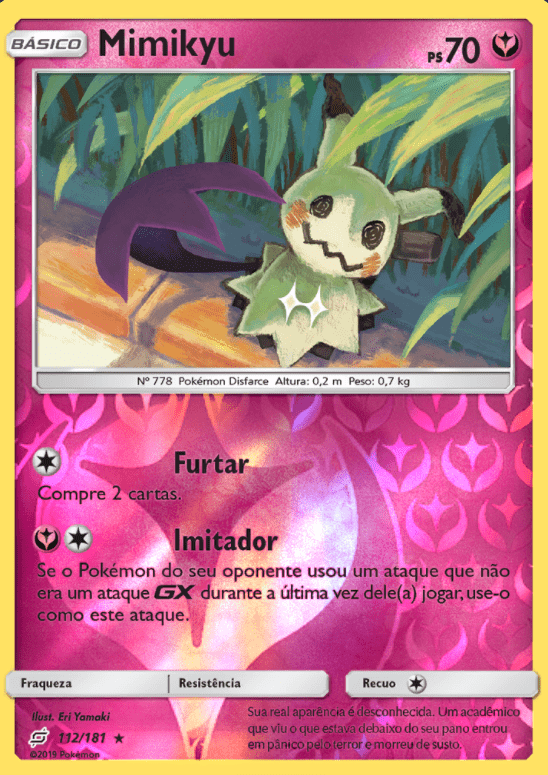 Mimikyu (112/181) REV FOIL - Carta Avulsa Pokemon - Planeta Nerd-Geek