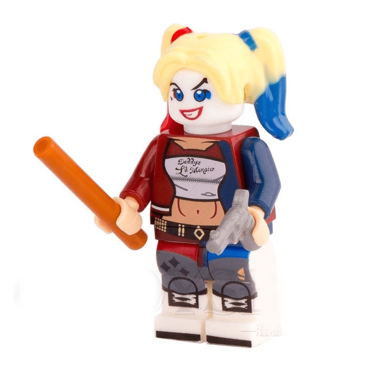 Boneca Arlequina 14cm - Harley Quinn Dc - Colecionável