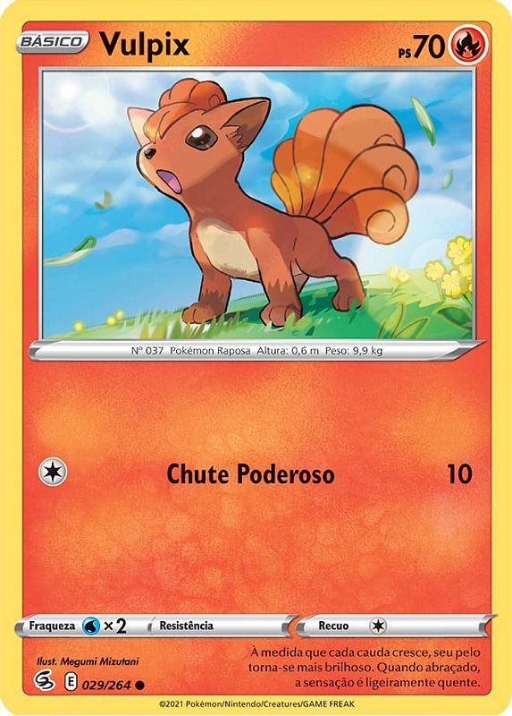 Vulpix (029/264) - Carta Avulsa Pokemon - Planeta Nerd-Geek