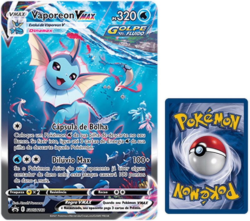 Vaporeon-VMAX (SWSH182/71) - Carta Gigante Pokemon / Oversize