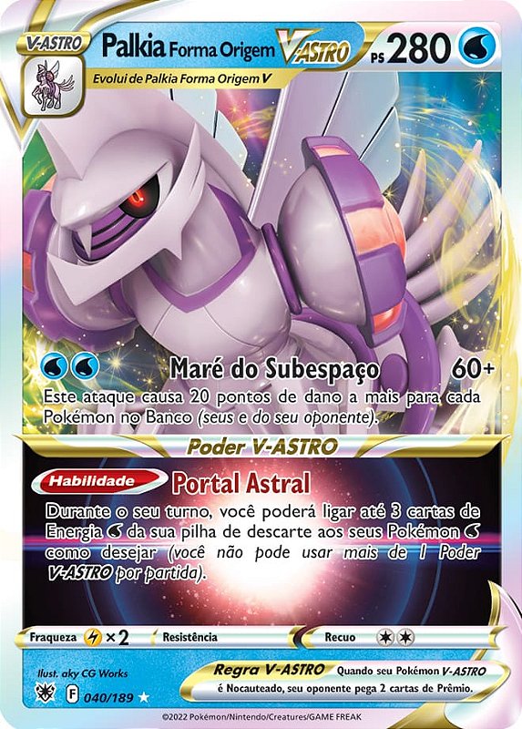 Palkia Forma Origem-V-ASTRO / Origin Forme Palkia-VSTAR (040/189 ...