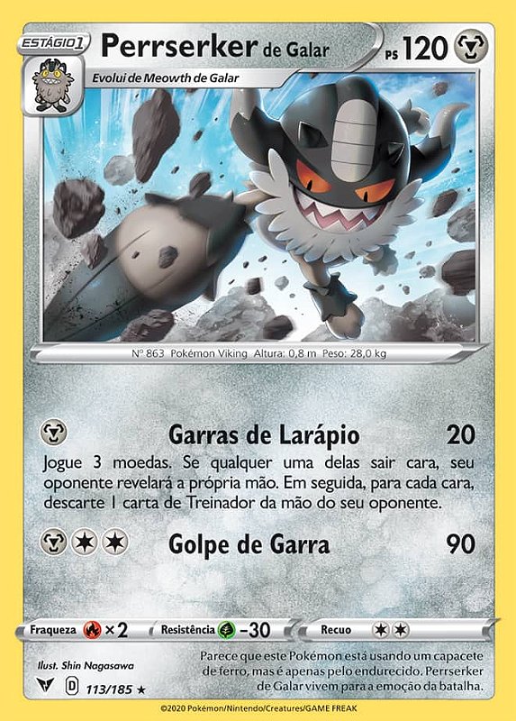 Pokemon Deck Ee3 Escuridão Incandescente Sirfetch'd De Galar