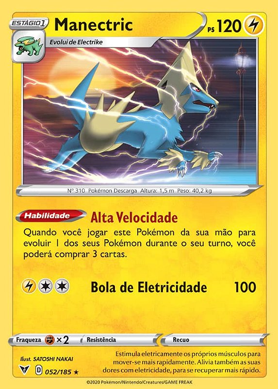 Cartas Pokemon Evoluções - Elétrico (Escolha Livre)