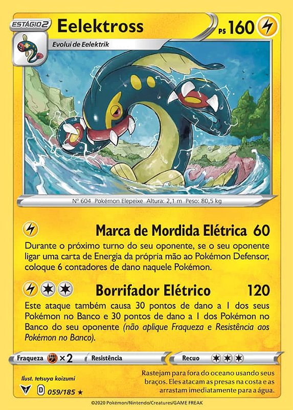 Carta Pokémon Dhelmise Vmax Destinos Brilhantes em Promoção na