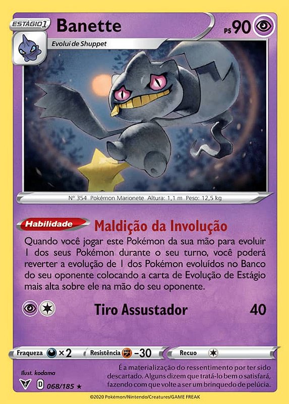 Hatterene (85/192) REV FOIL - Carta Avulsa Pokemon - Planeta Nerd-Geek