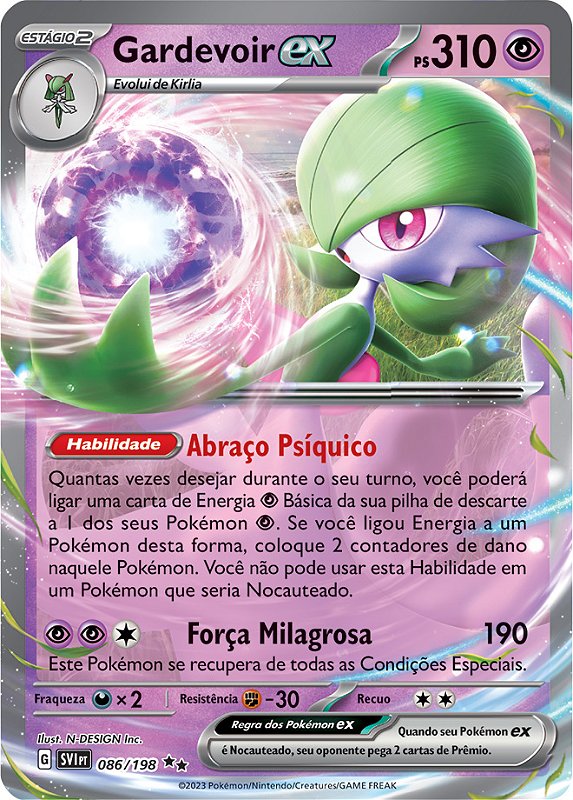 Carta Pokemon Gardevoir EX Santo Estevão • OLX Portugal
