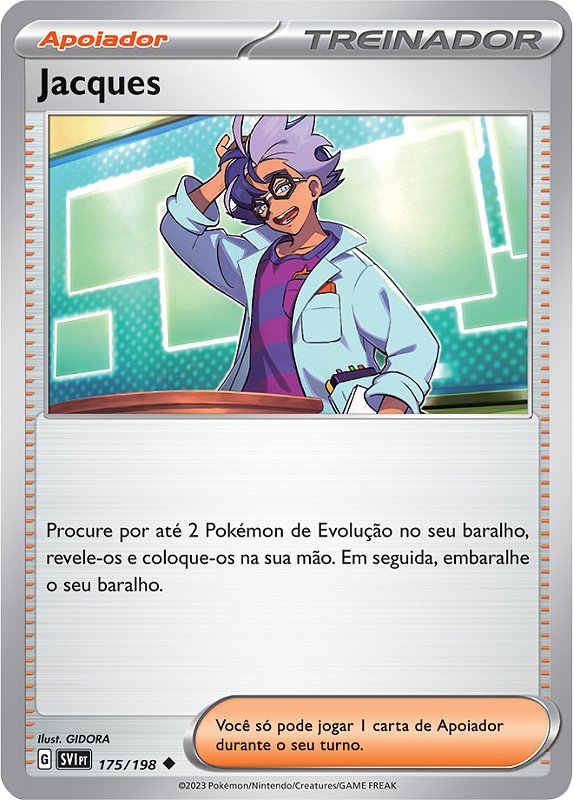 Jacques (175/198) - Carta Avulsa Pokemon - Planeta Nerd-Geek