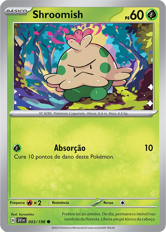 Carta Pokemon Shroomish 004/264 - Fusion Strike - Minta Singola - 2