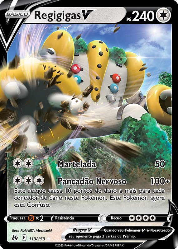 113/159 regigigas v. pokemon. escarlata y púrpu - Comprar Cartas  Colecionáveis antigas no todocoleccion