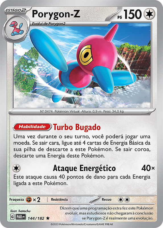 Porygon-Z (144/182) REV FOIL - Carta Avulsa Pokemon - Planeta Nerd
