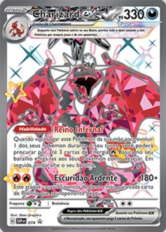 Charizard ex (074) PROMO - Carta Avulsa Pokemon - Planeta Nerd-Geek