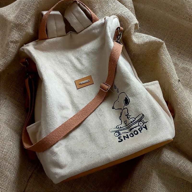 Bolsa / mochila 3 em 1 snoopy