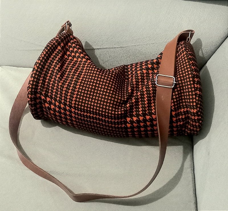 Bag Pied de Poule Terracota