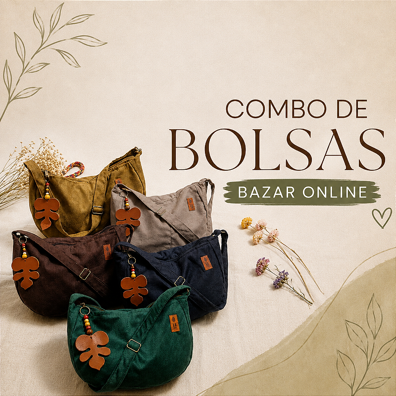 COMBO DE BOLSAS BAZAR ONLINE
