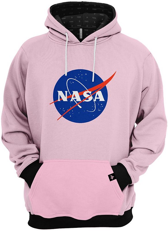 moletom nasa rosa